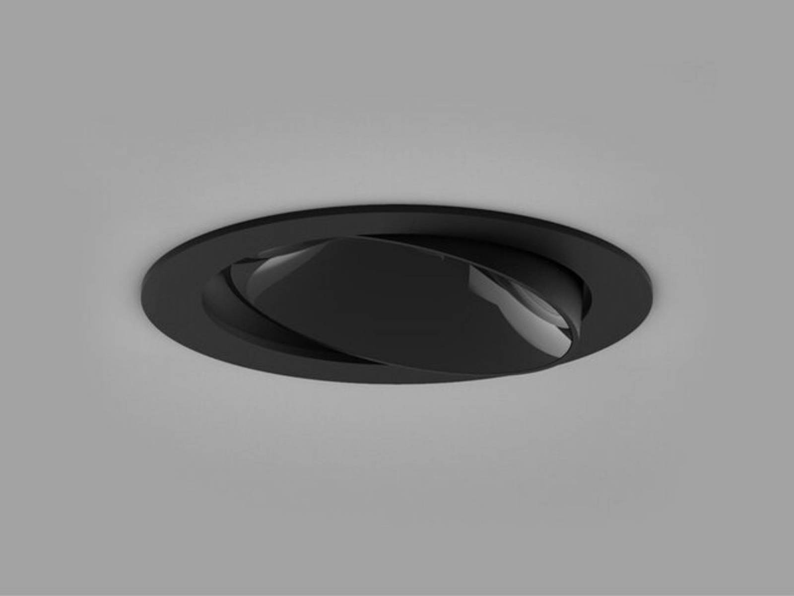 B-Ware Molto Luce LED Einbaudownlight �86mm DARK NIGHT TURN XS R schwarz/wei� 9W/13W