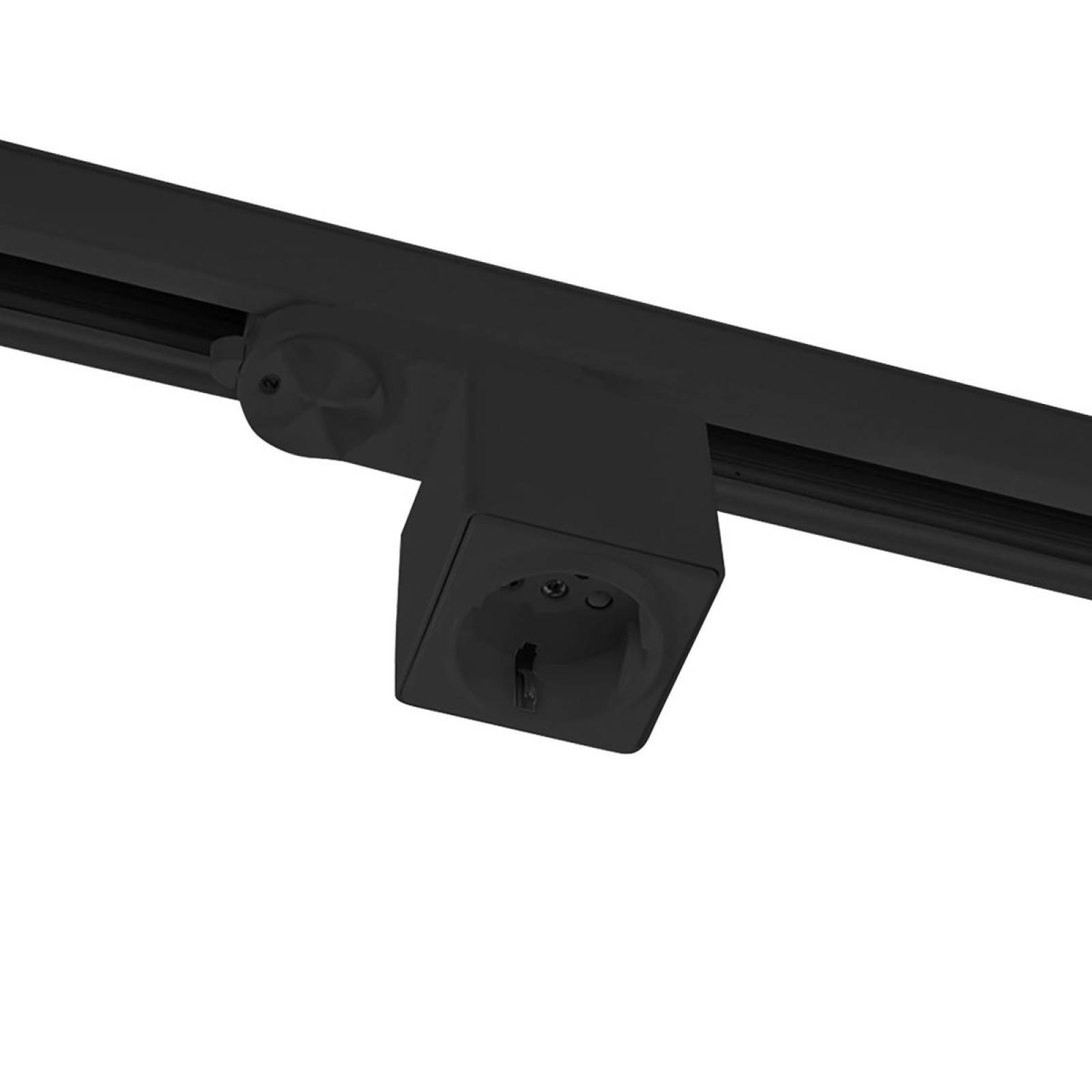 B-Ware Schuko-Stecker f�r 3-Phasen-Stromschiene schwarz