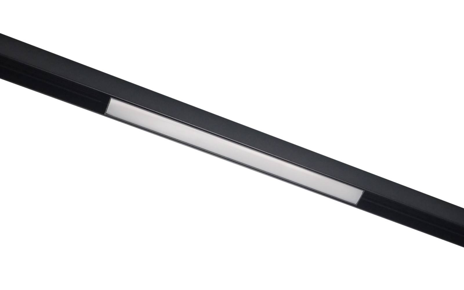 BANDE Diffuser linearer Lichteinsatz MAGA Serie f�r 48V Schienen, 20W, 0-10V, Schwarz, 3000K