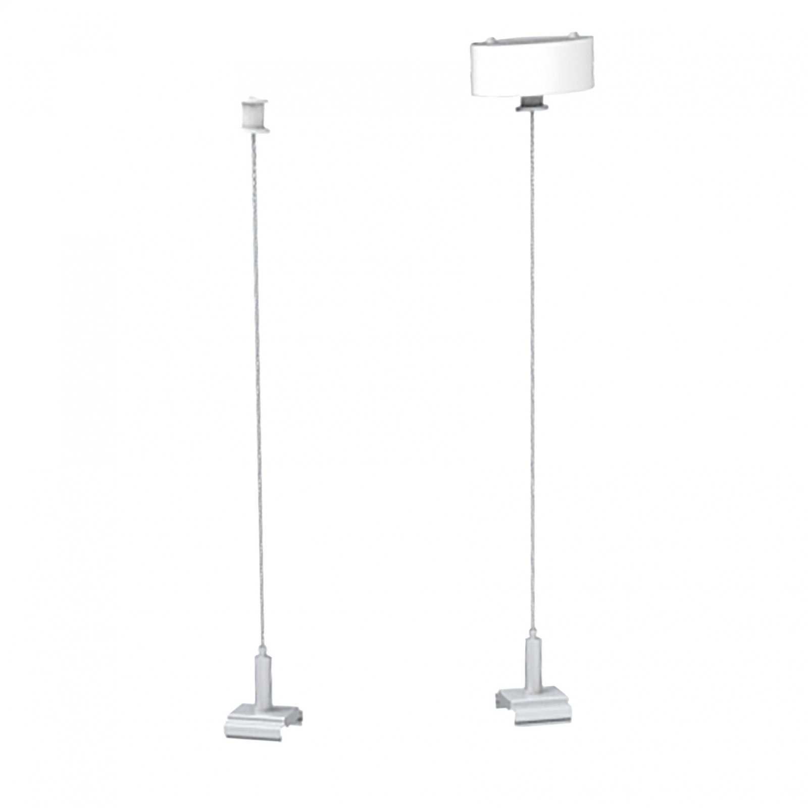 Baldachin mit Abh�ngung, Seil, f�r LED B�roleuchte LINKLINE50 wei�