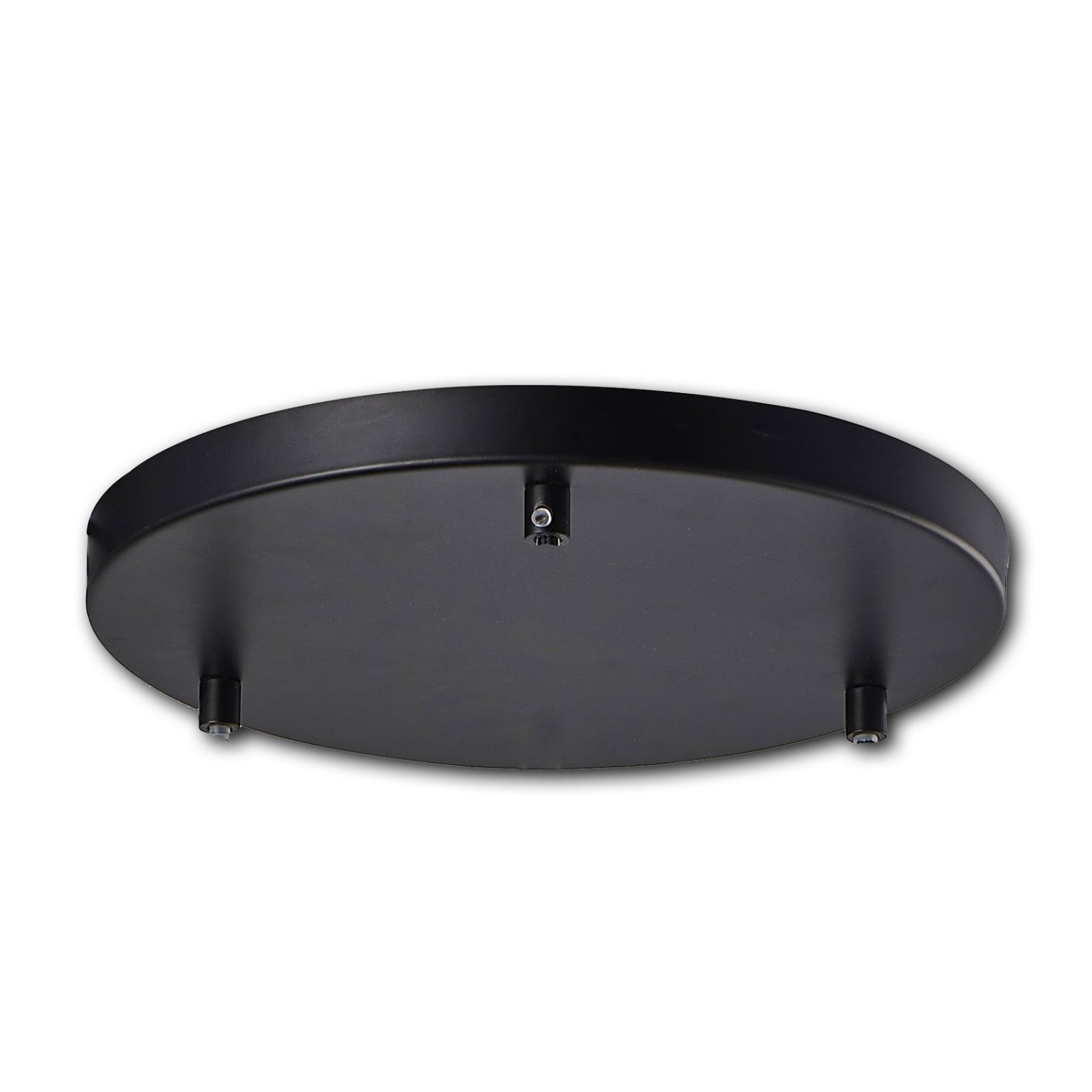 Baldachin rund, schwarz, f�r 3-Fachabh�ngung