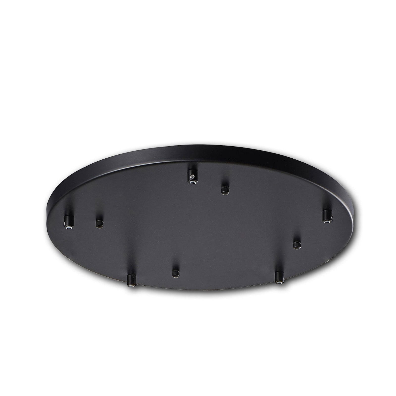 Baldachin rund, schwarz, f�r 5-Fachabh�ngung