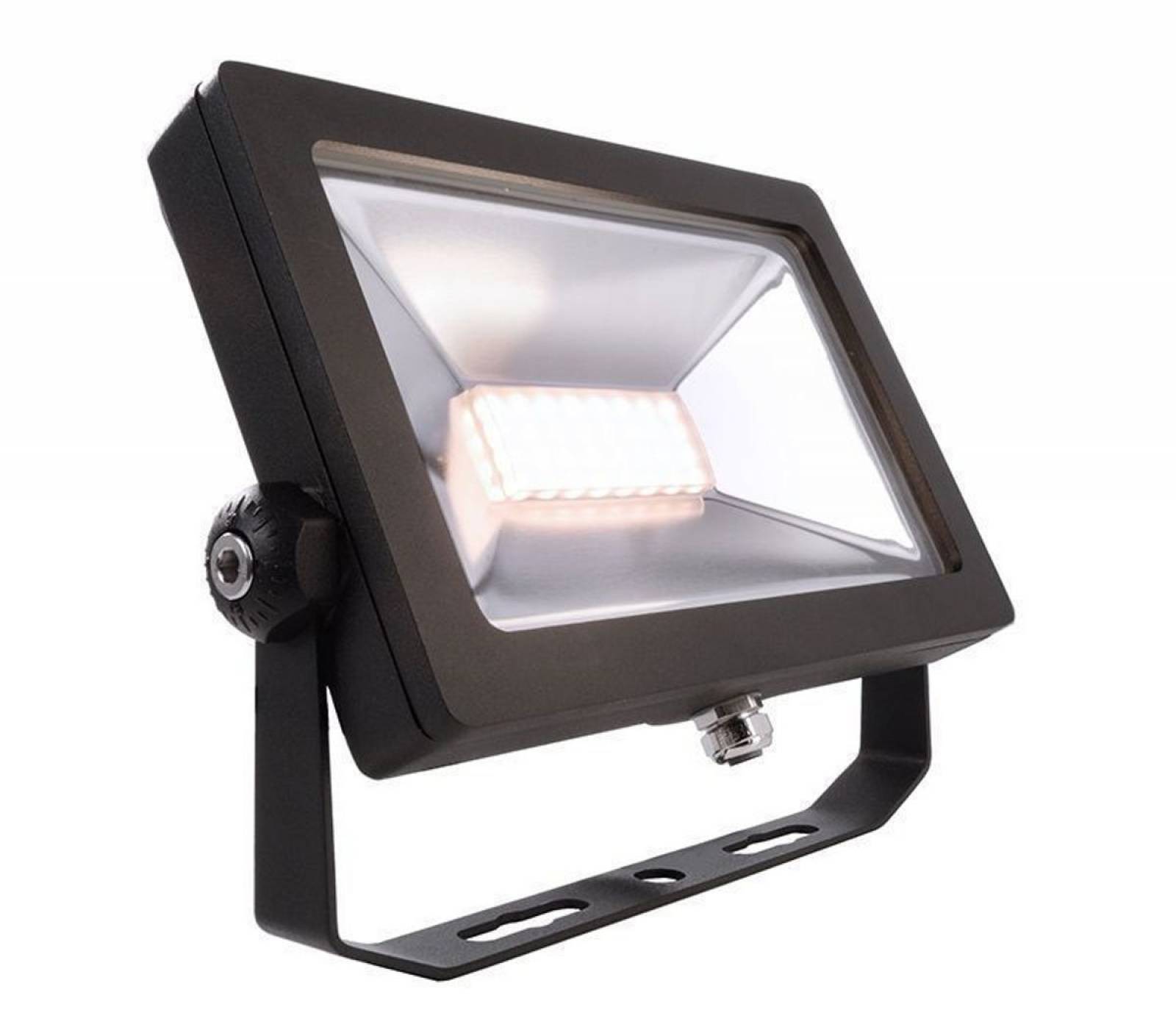 Boden- / Wand- / Deckenleuchte, Flood SMD, 30 W, 3000 K, Schwarz, 220-240V AC/50-60Hz, 30,00 W