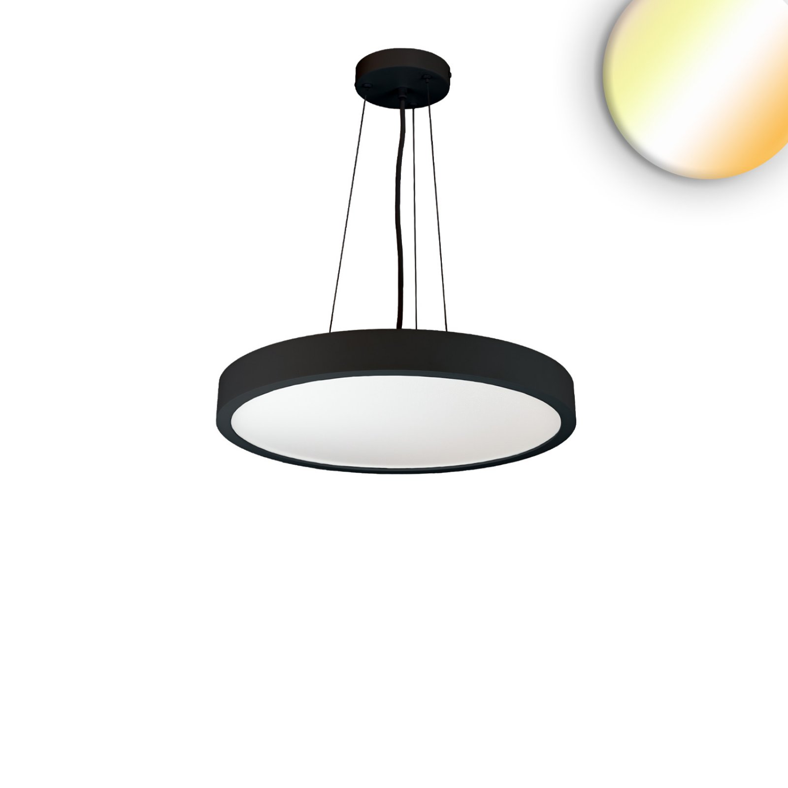 B�ro-Pendelleuchte rund ColorSwitch 2700/3000/4000K dimmbar, direkt-indirekt