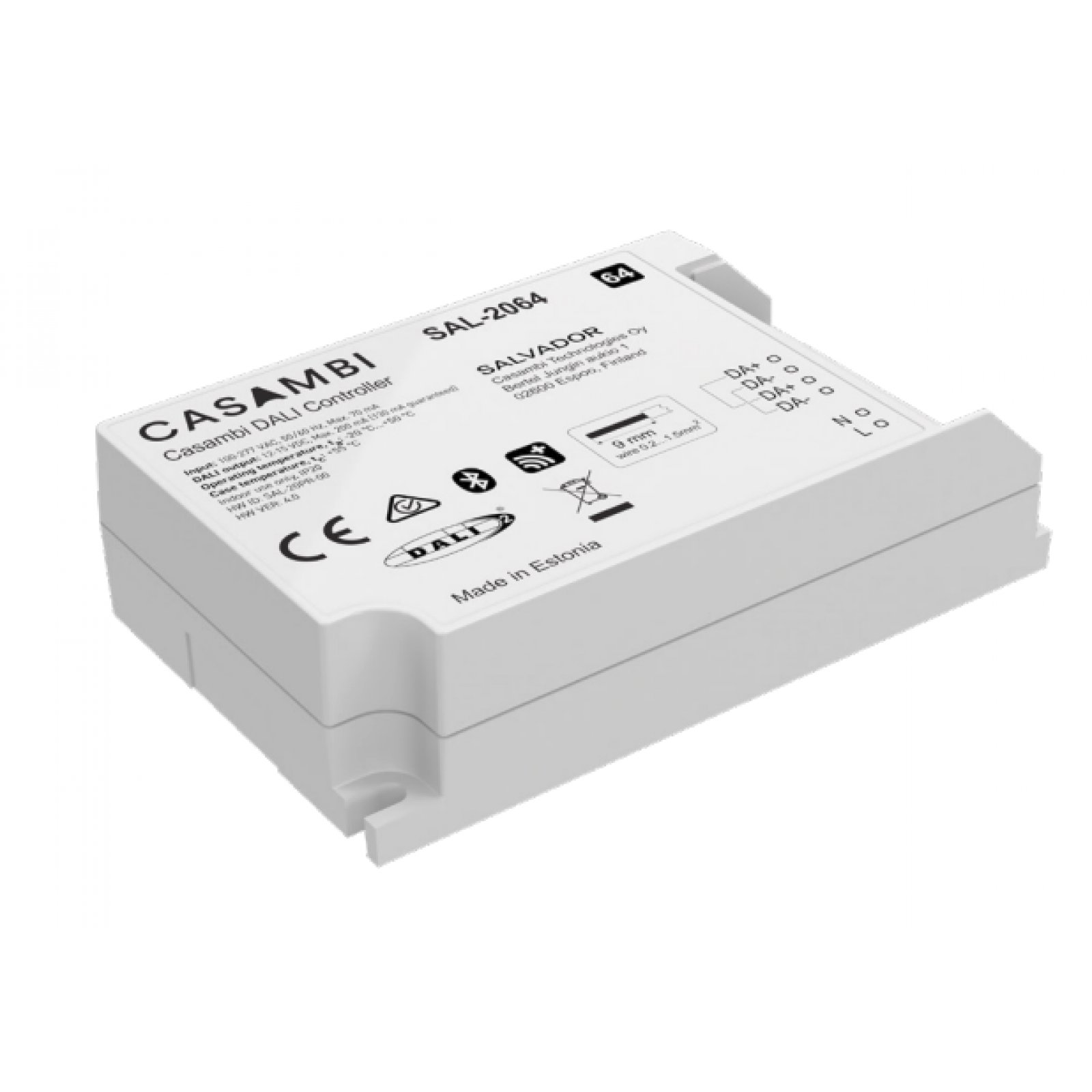 CASAMBI DALI Gateway mit Stromversorgung SALVADOR 2064 max. 64 Adressen