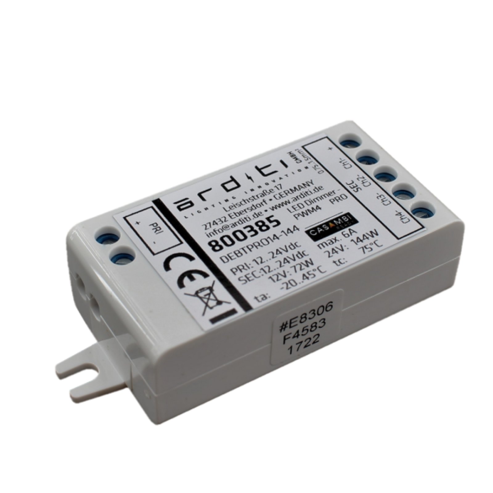 CASAMBI PWM Dimmer 4-Kan�le frei konfigurierbar f�r LED Streifen, ARDITI 800385