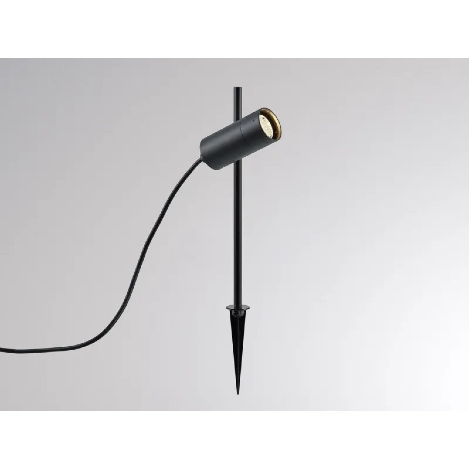 CHOPA LED Strahler f�r Au�en, schwarz mit Erdspie�, IP65, warmwei�