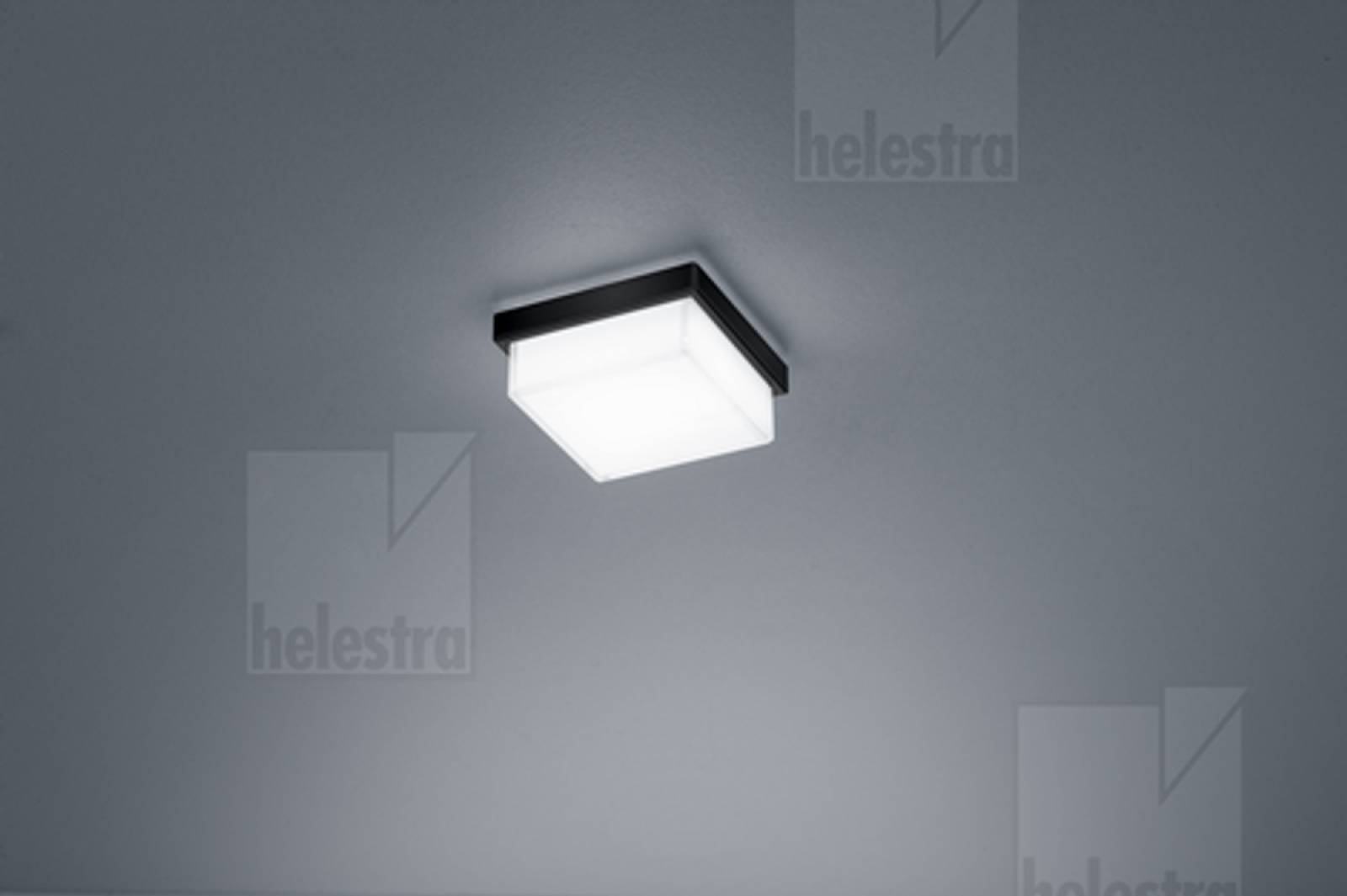 COSI LED Deckenleuchte Glas, 110mm, schwarz, dimmbar, 2900K