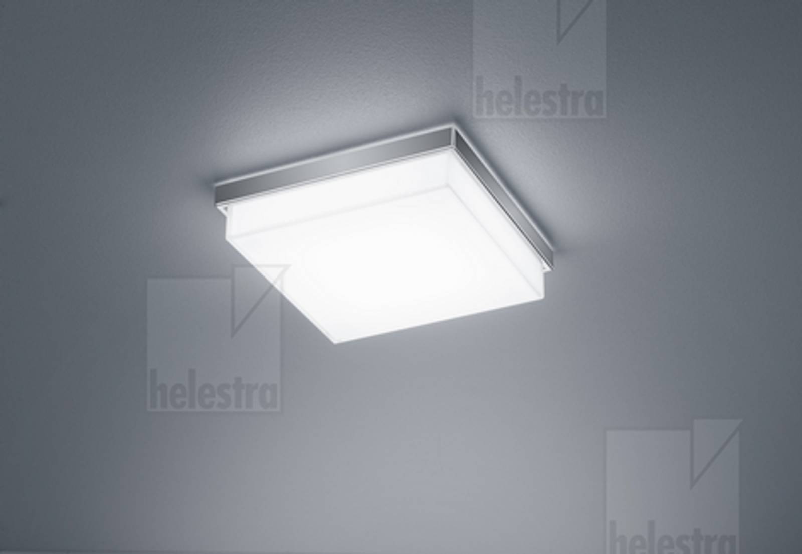 COSI LED Deckenleuchte Glas, 210mm, nickel, dimmbar, 2900K