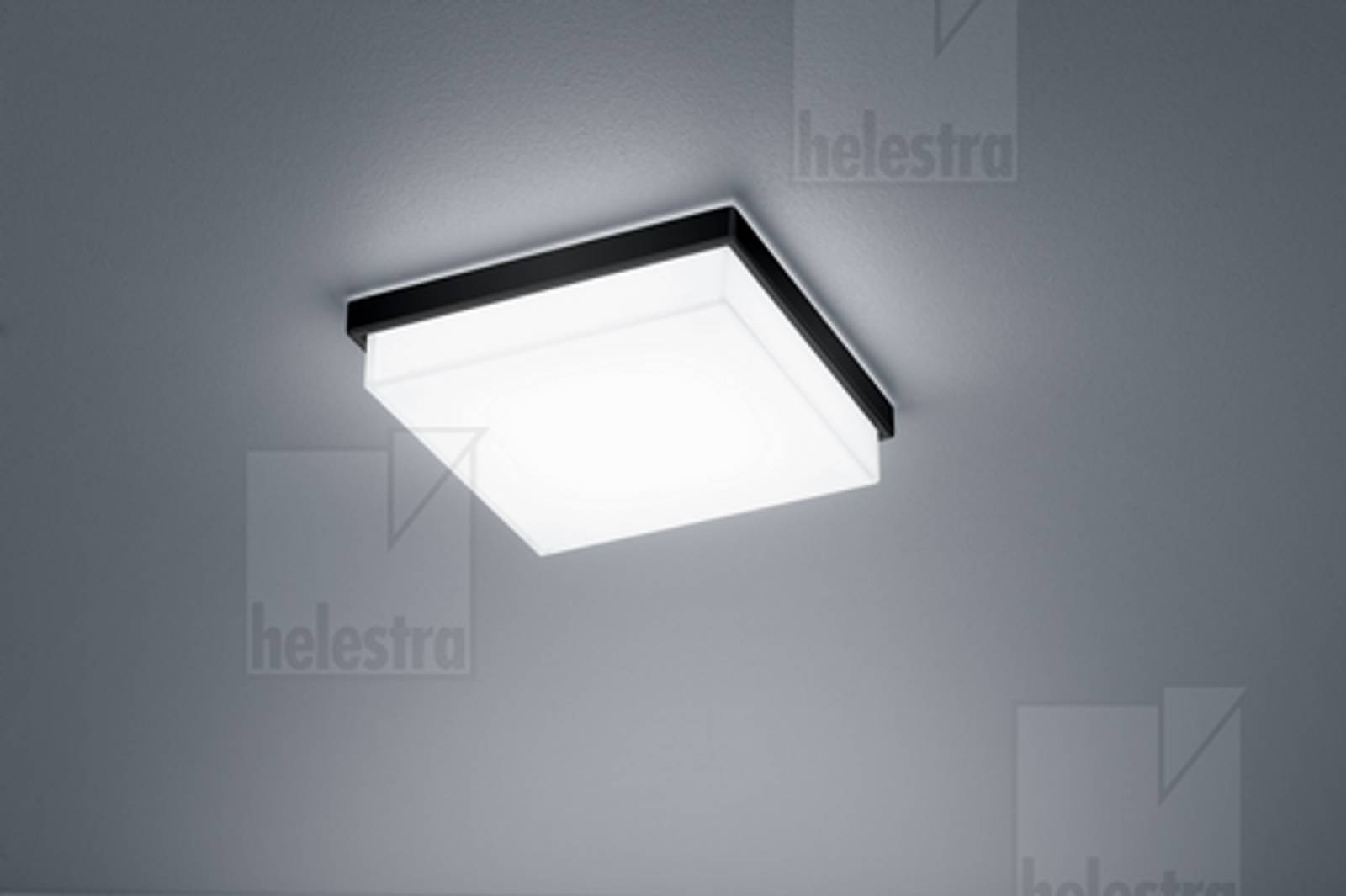 COSI LED Deckenleuchte Glas, 210mm, schwarz, dimmbar, 2900K