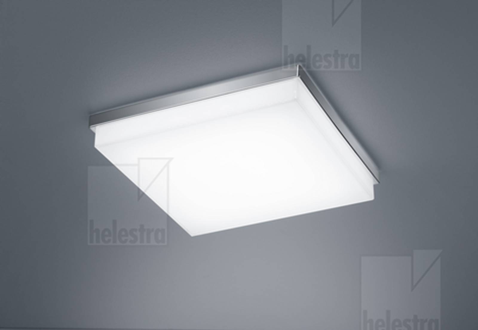 COSI LED Deckenleuchte Glas, 315mm, nickel, dimmbar, 2900K
