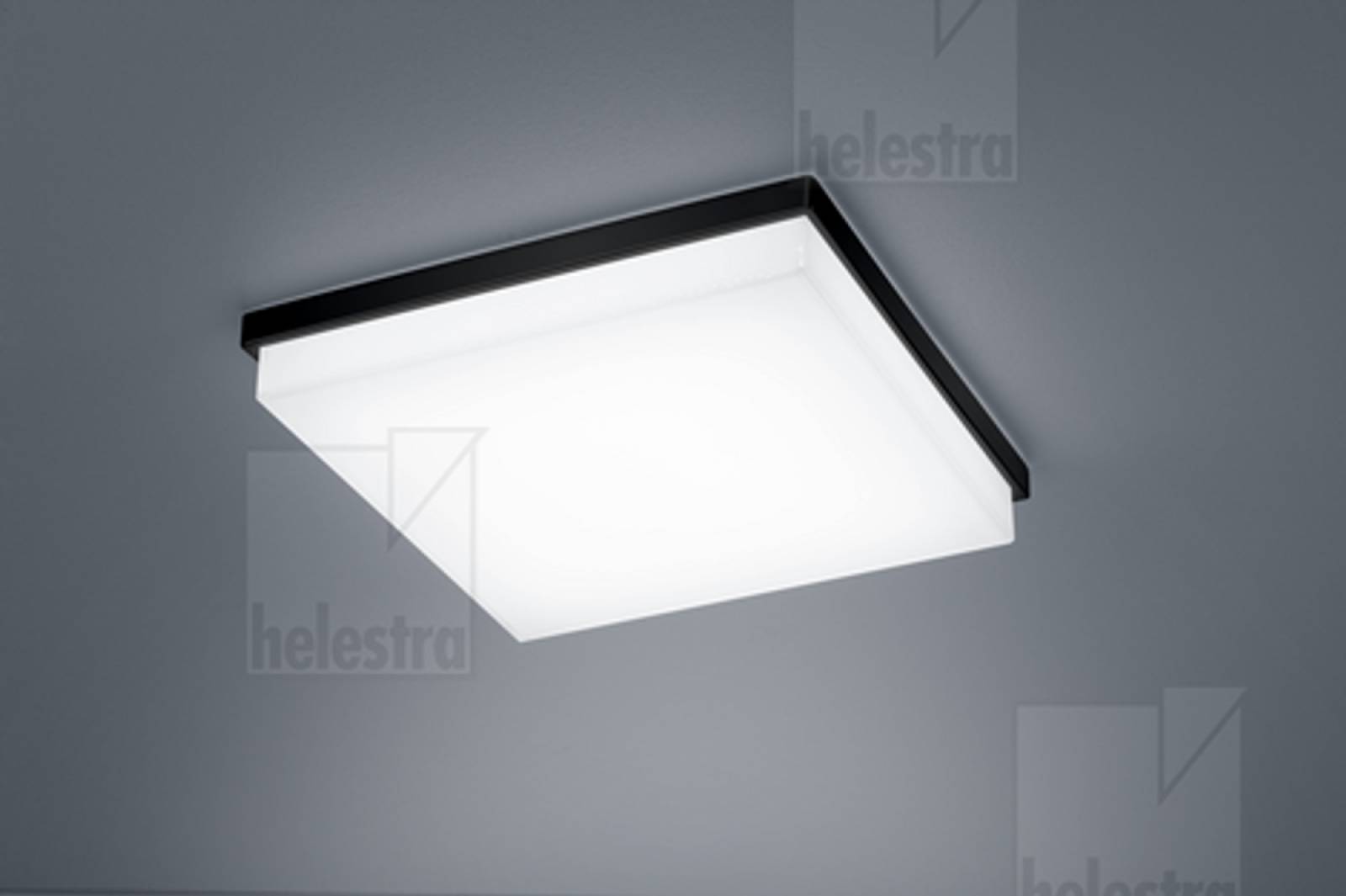 COSI LED Deckenleuchte Glas, 315mm, schwarz, dimmbar, 2900K