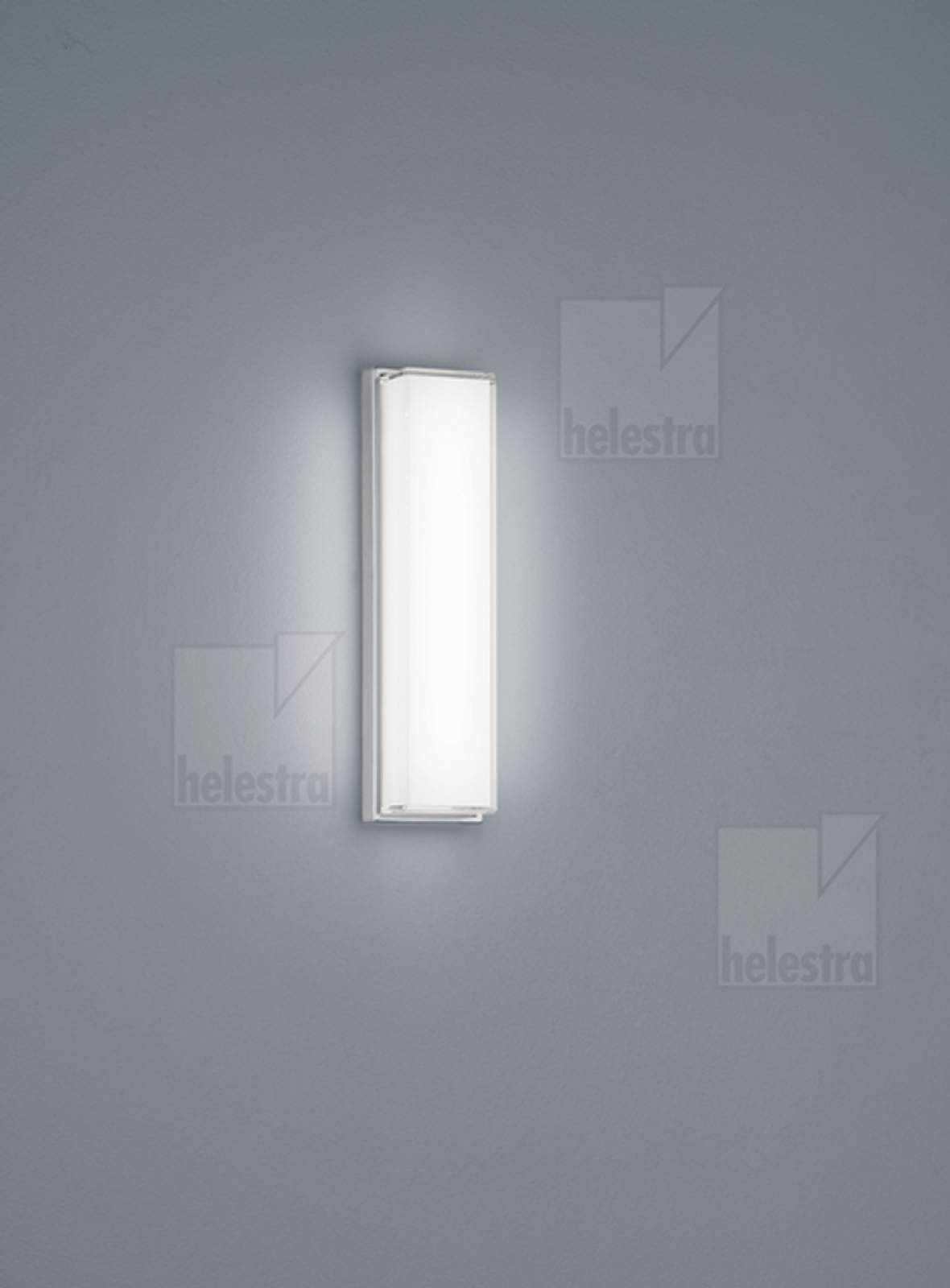 COSI LED Wandleuchte Glas, 310mm, nickel, dimmbar, 2900K