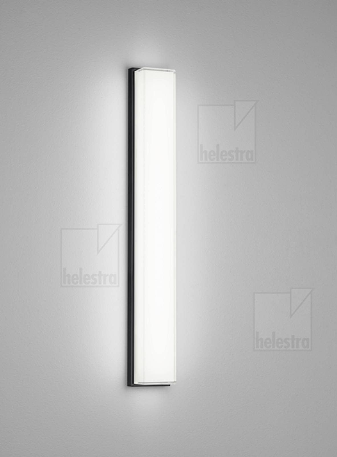 COSI LED Wandleuchte Glas, 610mm, schwarz, dimmbar, 2900K
