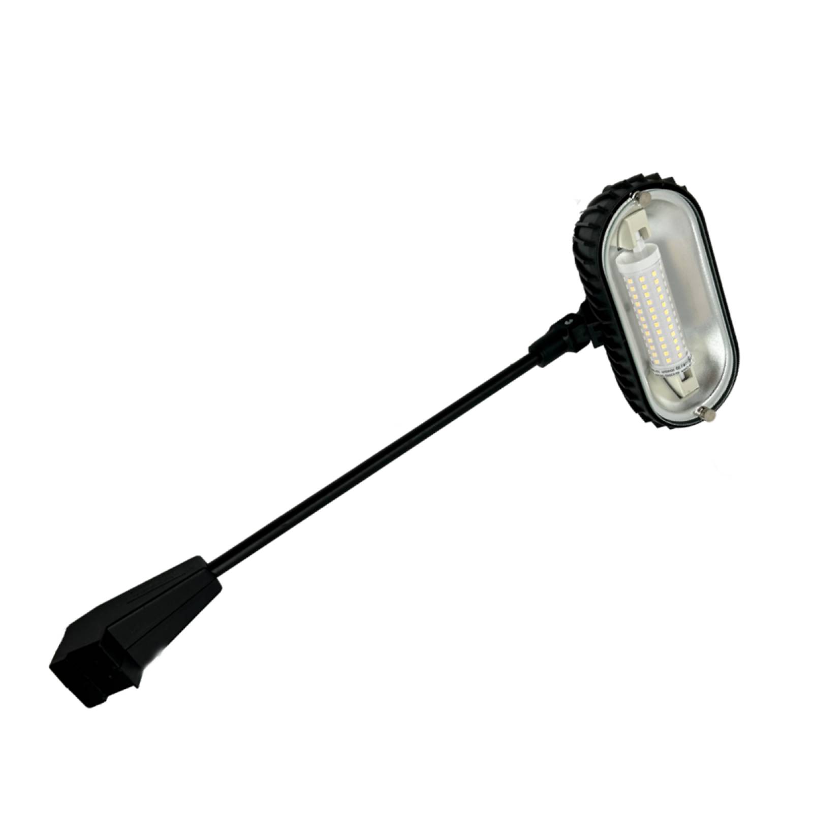 Classic Nordic Light Displayleuchte mit LED-Leuchtmittel (R7s) 14 Watt 1700lm 4000K schwarz mit Ansc