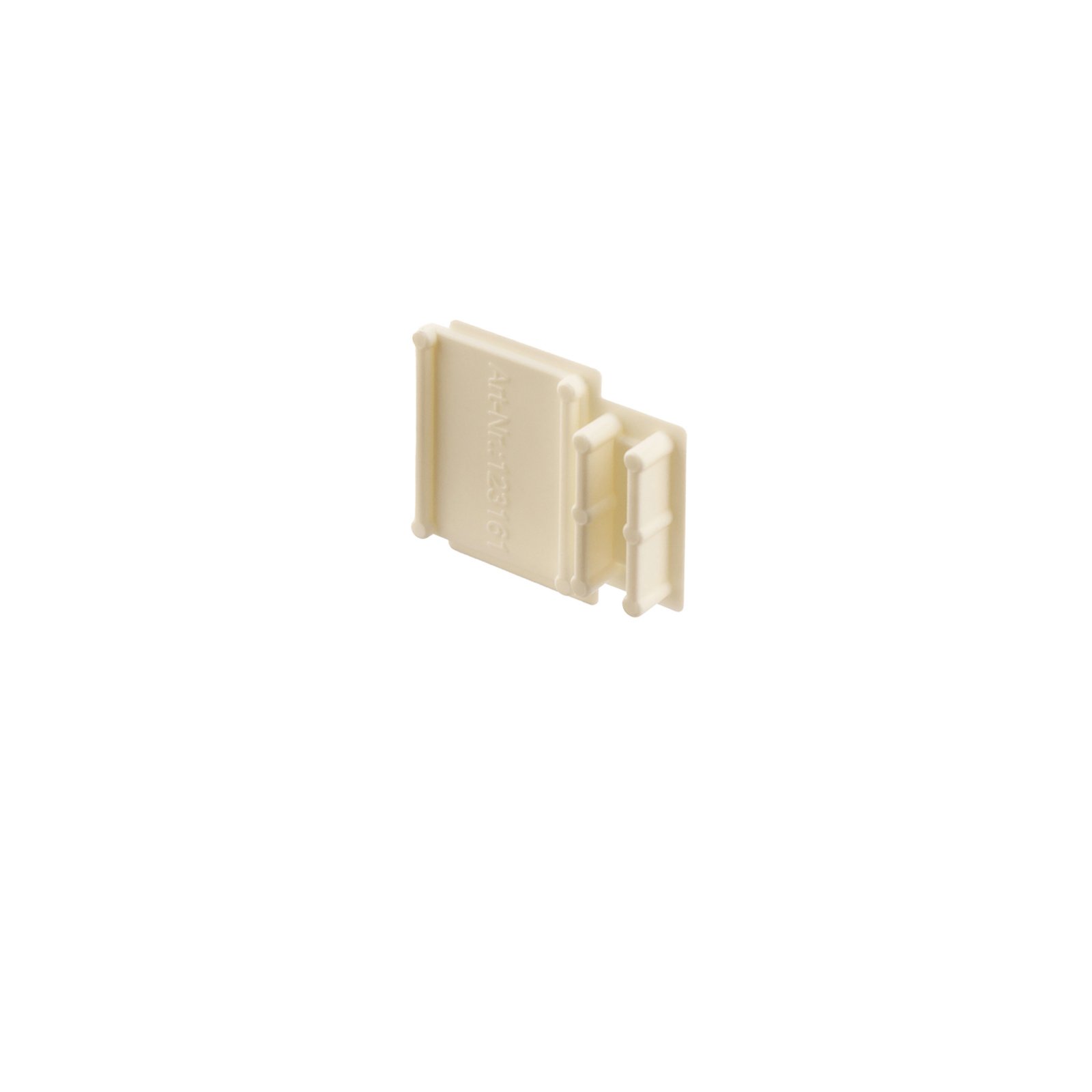 Combo Einbau/Fassade/D�mmung 2 St. Endkappe Montageprofil ohne Steg, ABS