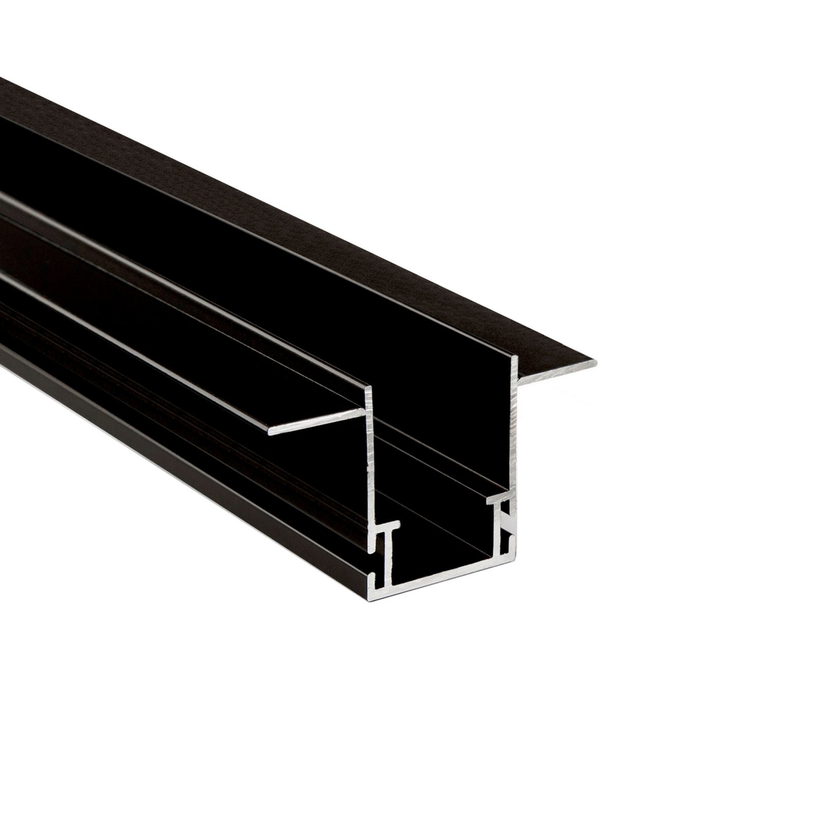 Combo Fassade Montageprofil mit Fl�gel 3mm, 3m schwarz