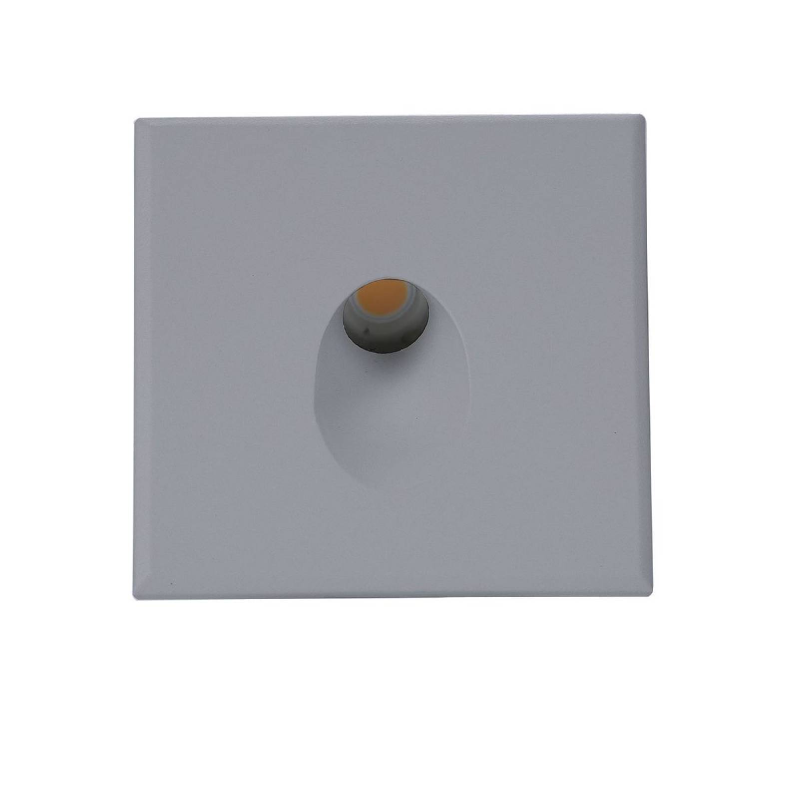 Cover Aluminium eckig 1 silbergrau f�r Wandeinbauleuchte Sys-Wall68
