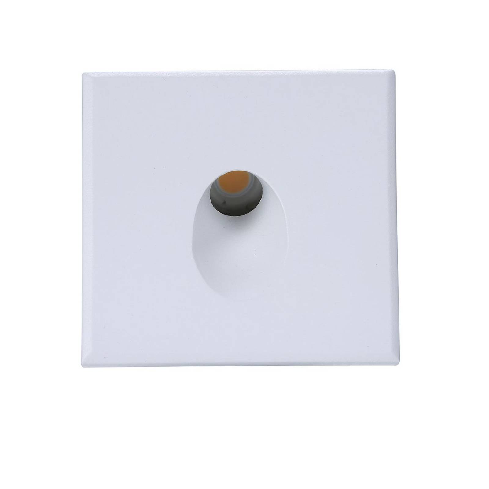 Cover Aluminium eckig 1 wei� f�r Wandeinbauleuchte Sys-Wall68