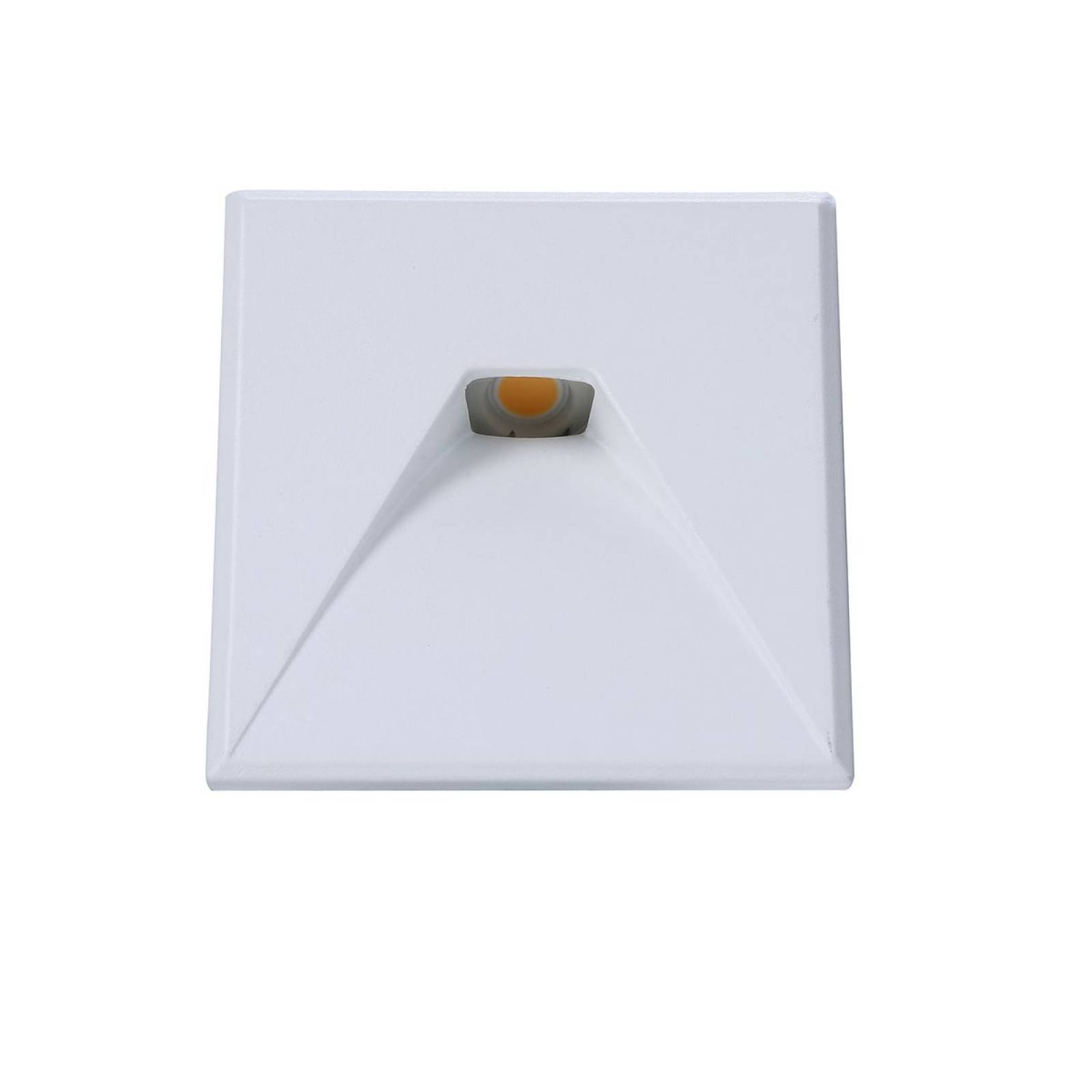 Cover Aluminium eckig 2 wei� f�r Wandeinbauleuchte Sys-Wall68