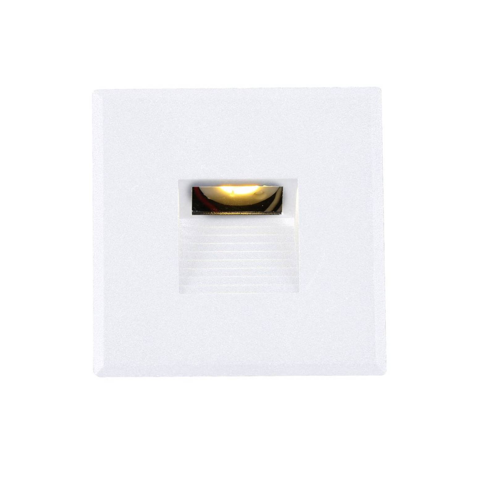Cover Aluminium eckig 3 wei� f�r Wandeinbauleuchte Sys-Wall68