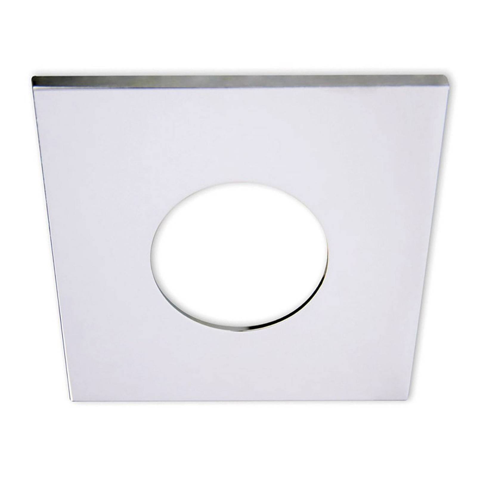 Cover Aluminium eckig chrom f�r Einbaustrahler Sys-68