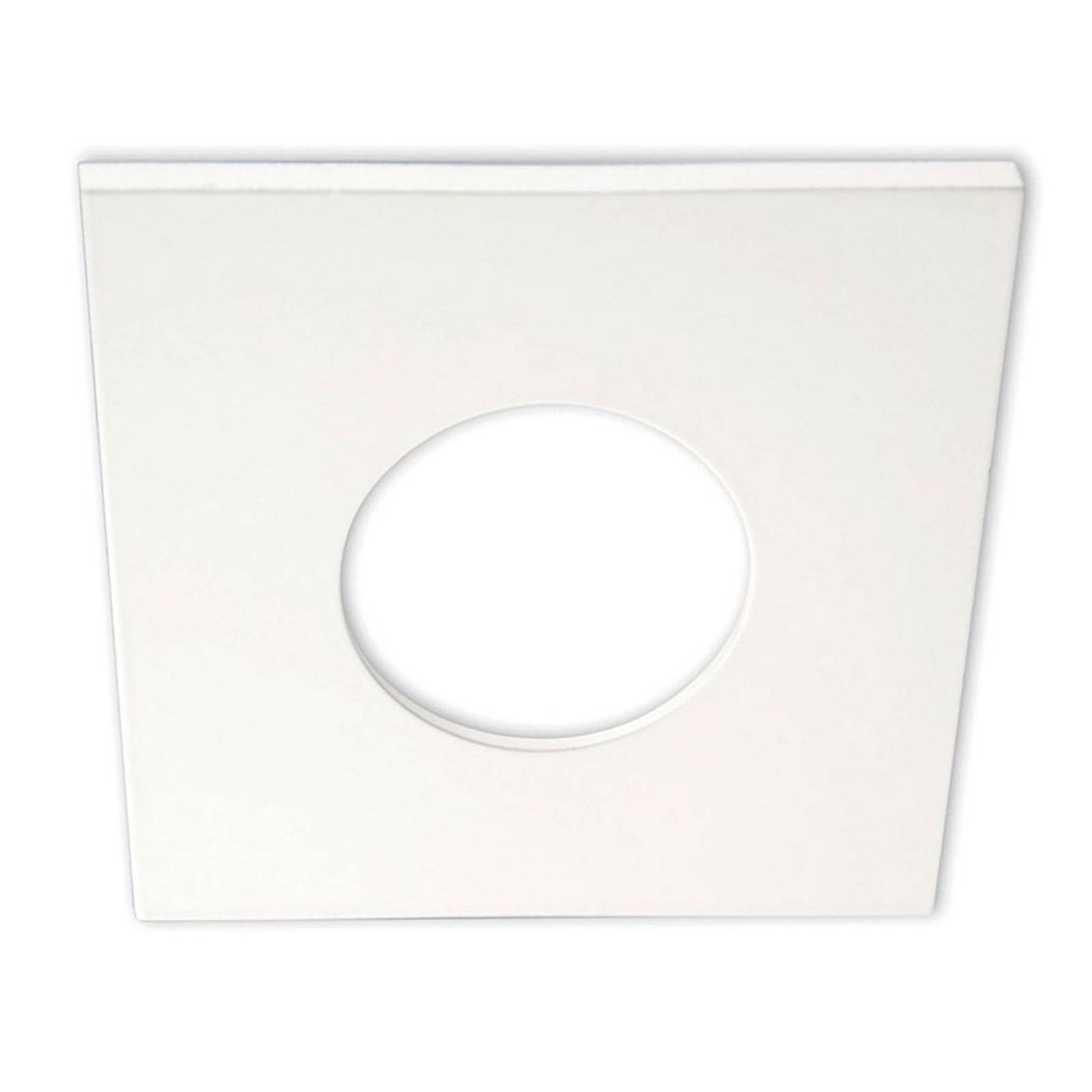 Cover Aluminium eckig wei� matt f�r Einbaustrahler Sys-68