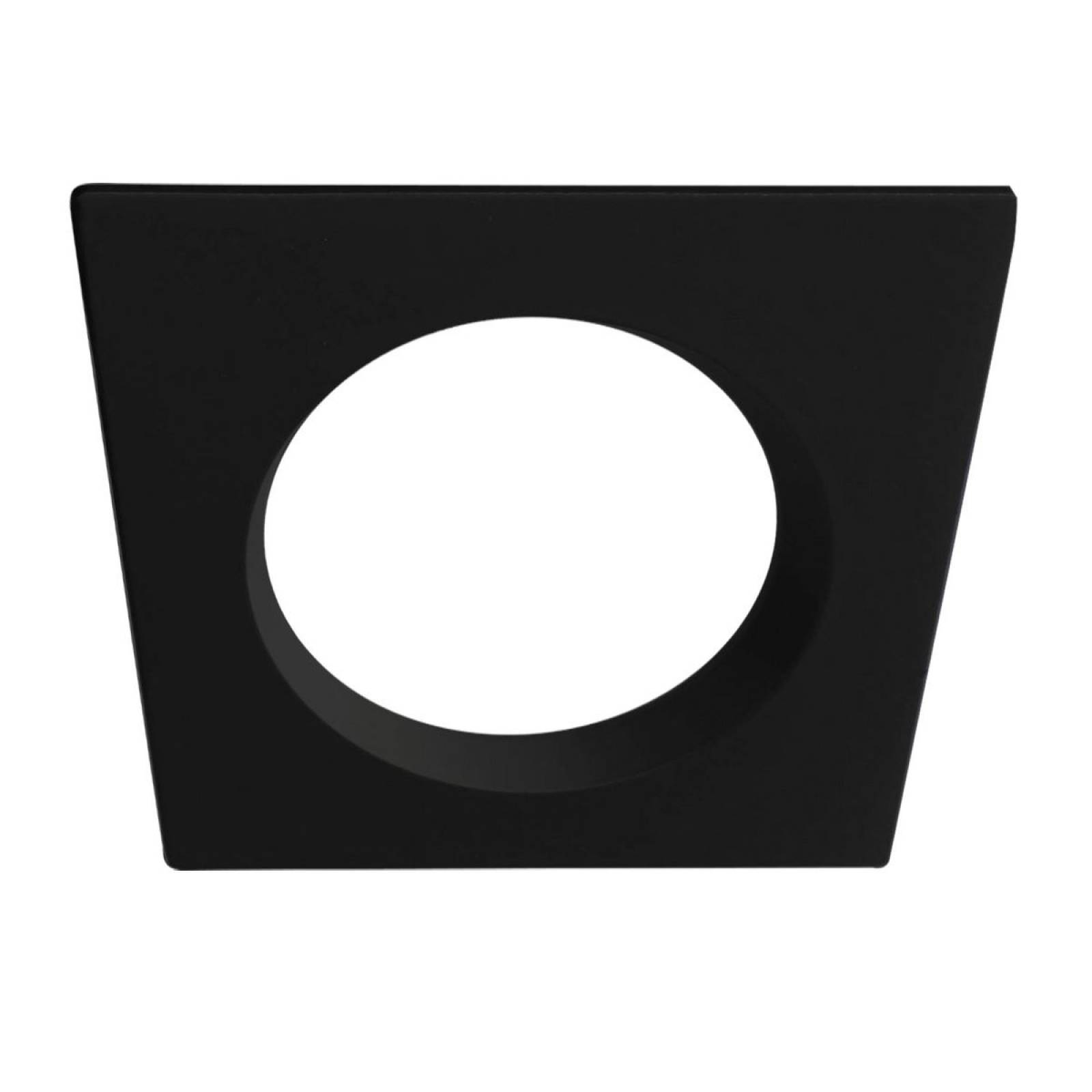 Cover Aluminium quadratisch r�ckversetzt schwarz f�r Einbaustrahler Sys-90