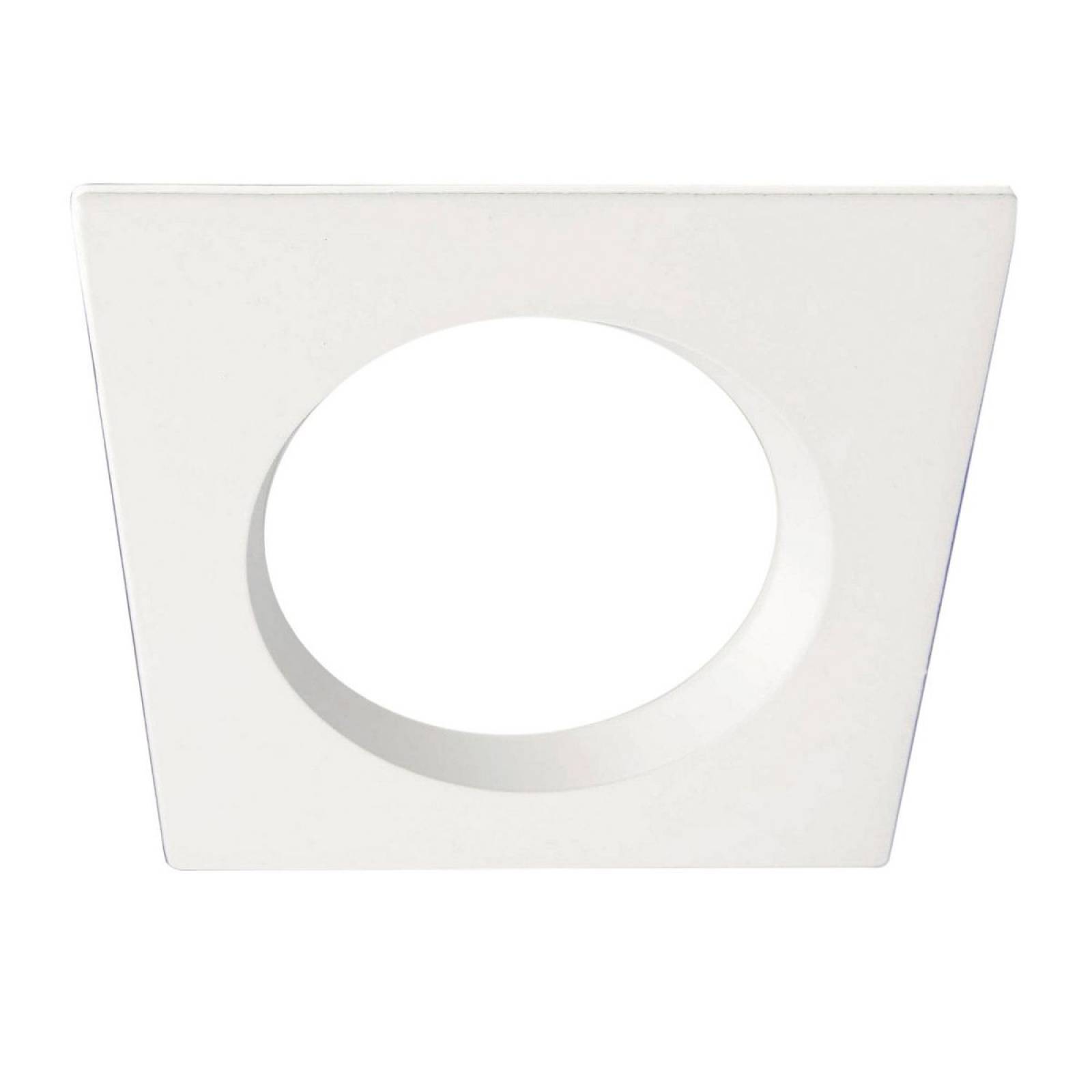 Cover Aluminium quadratisch r�ckversetzt wei� f�r Einbaustrahler Sys-90