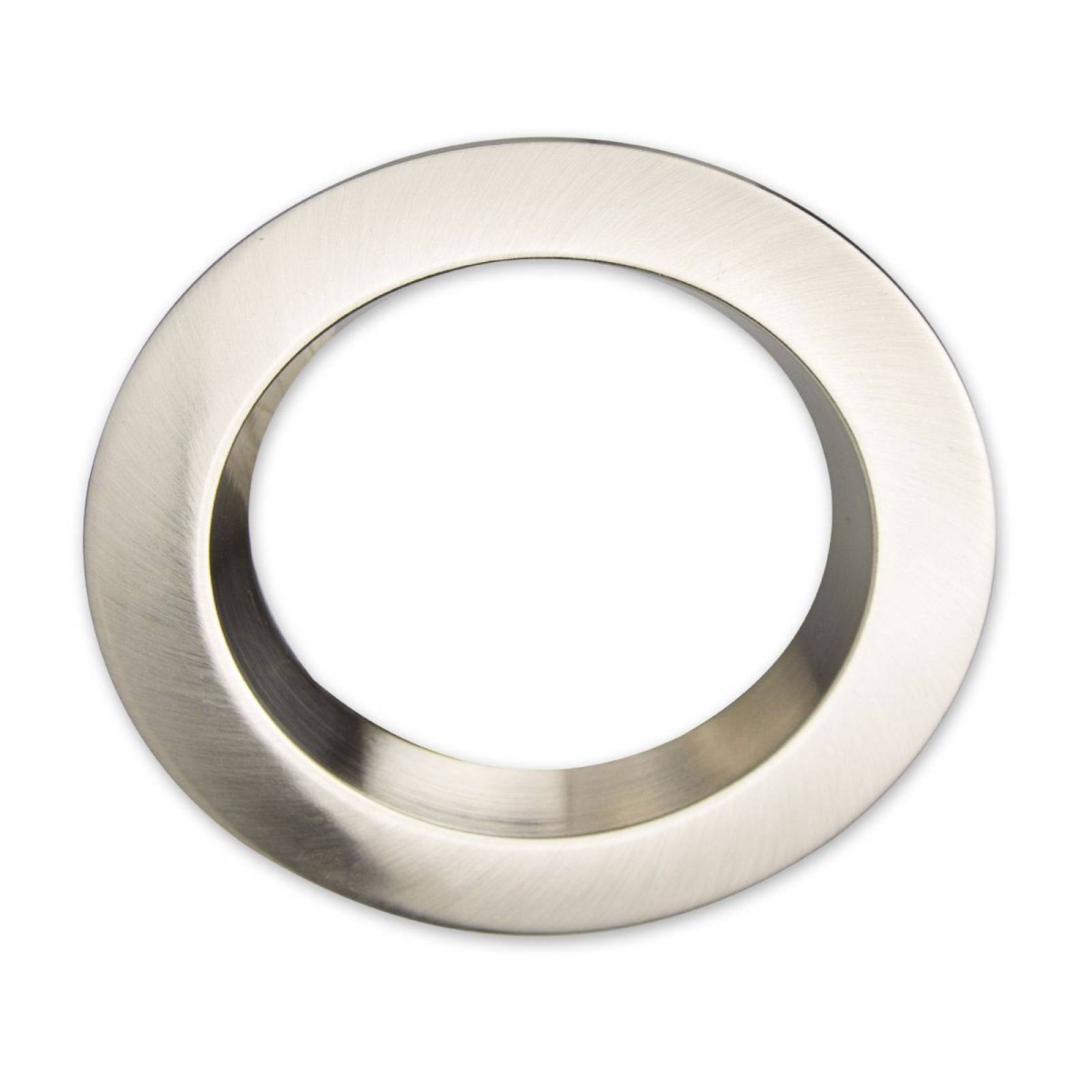 Cover Aluminium rund chrom matt r�ckversetzt f�r Einbaustrahler Sys-90