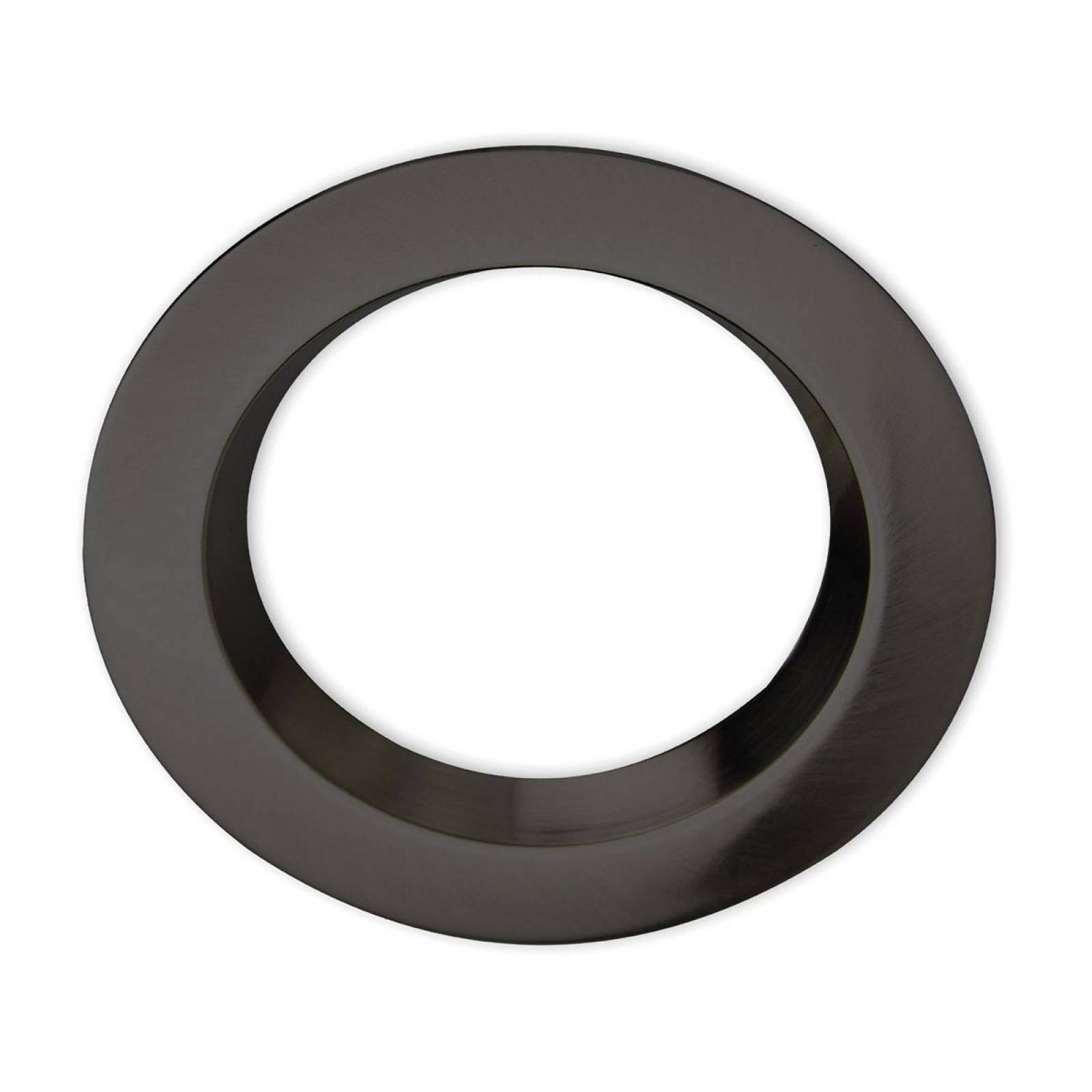 Cover Aluminium rund schwarz r�ckversetzt f�r Einbaustrahler Sys-90
