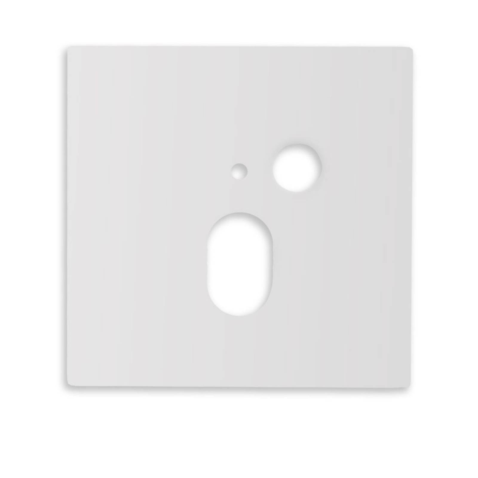 Cover eckig wei� ovaler Lichtauslass, f�r Wandeinbauleuchte Sys-Wall68 PIR Sensor