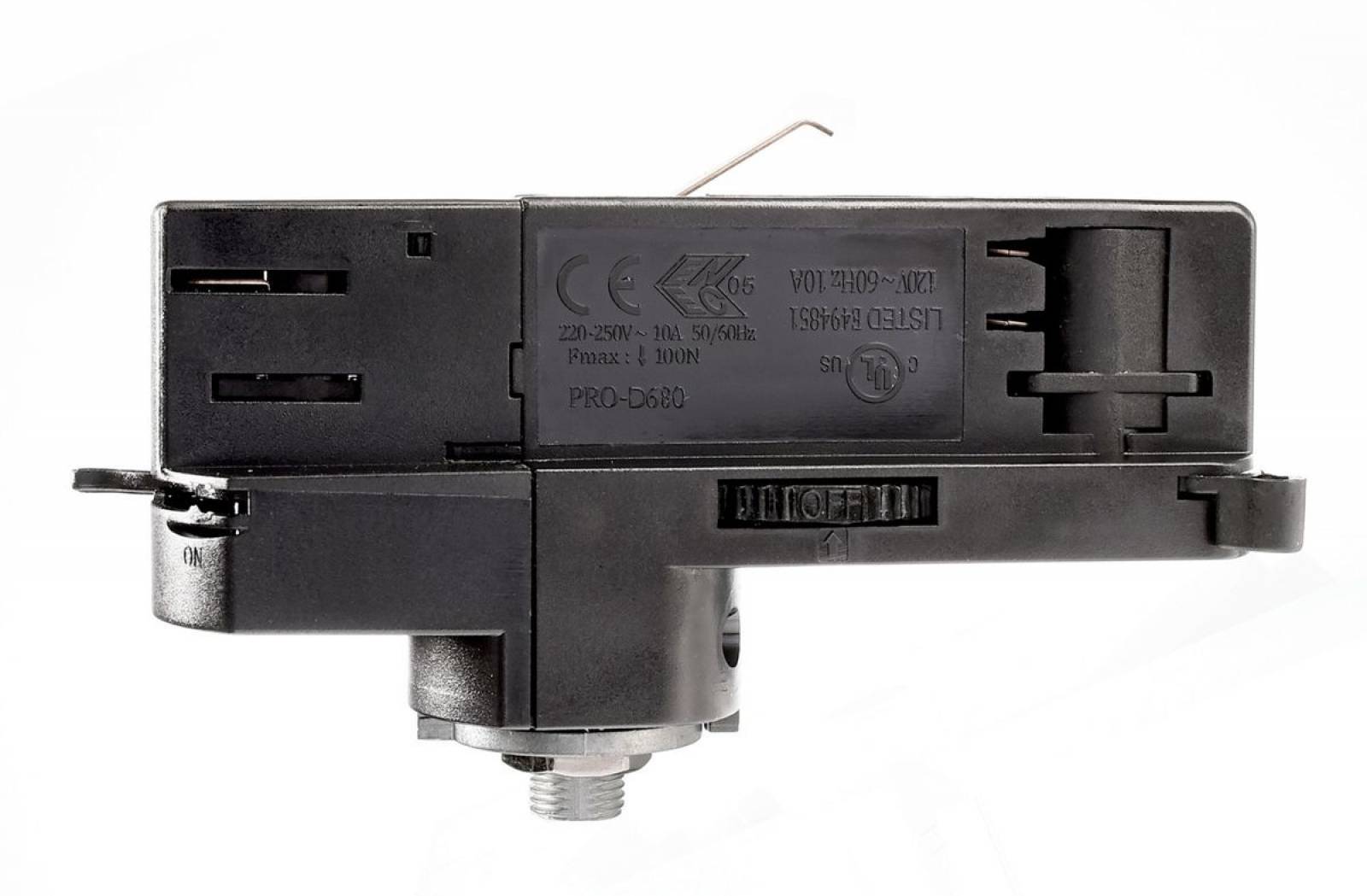 D-Line DALI 3-Phasen Adapter f�r Leuchtenmontage Ein-/Aufbausystem, schwarz