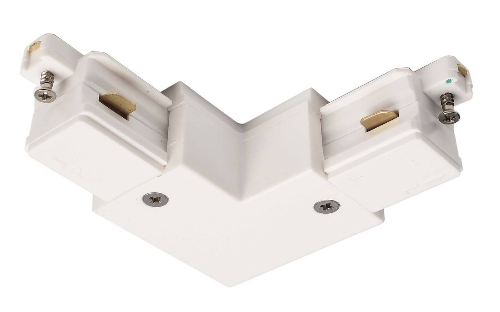 D One 90�-Verbinder, links, wei�