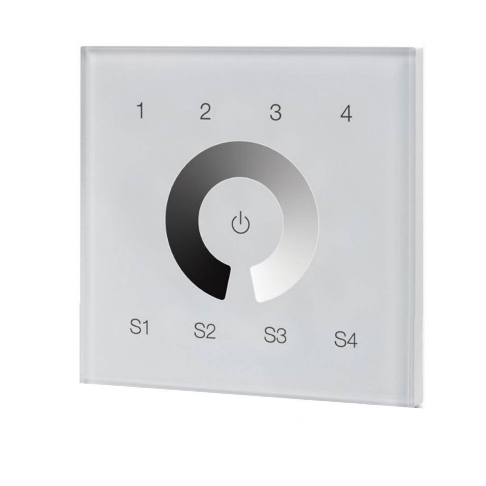 DALI 4 Gruppen / 4 Szenen Einbau-Touch Master-Dimmer, wei�, 100-240V AC / DALI-Bus Spannung