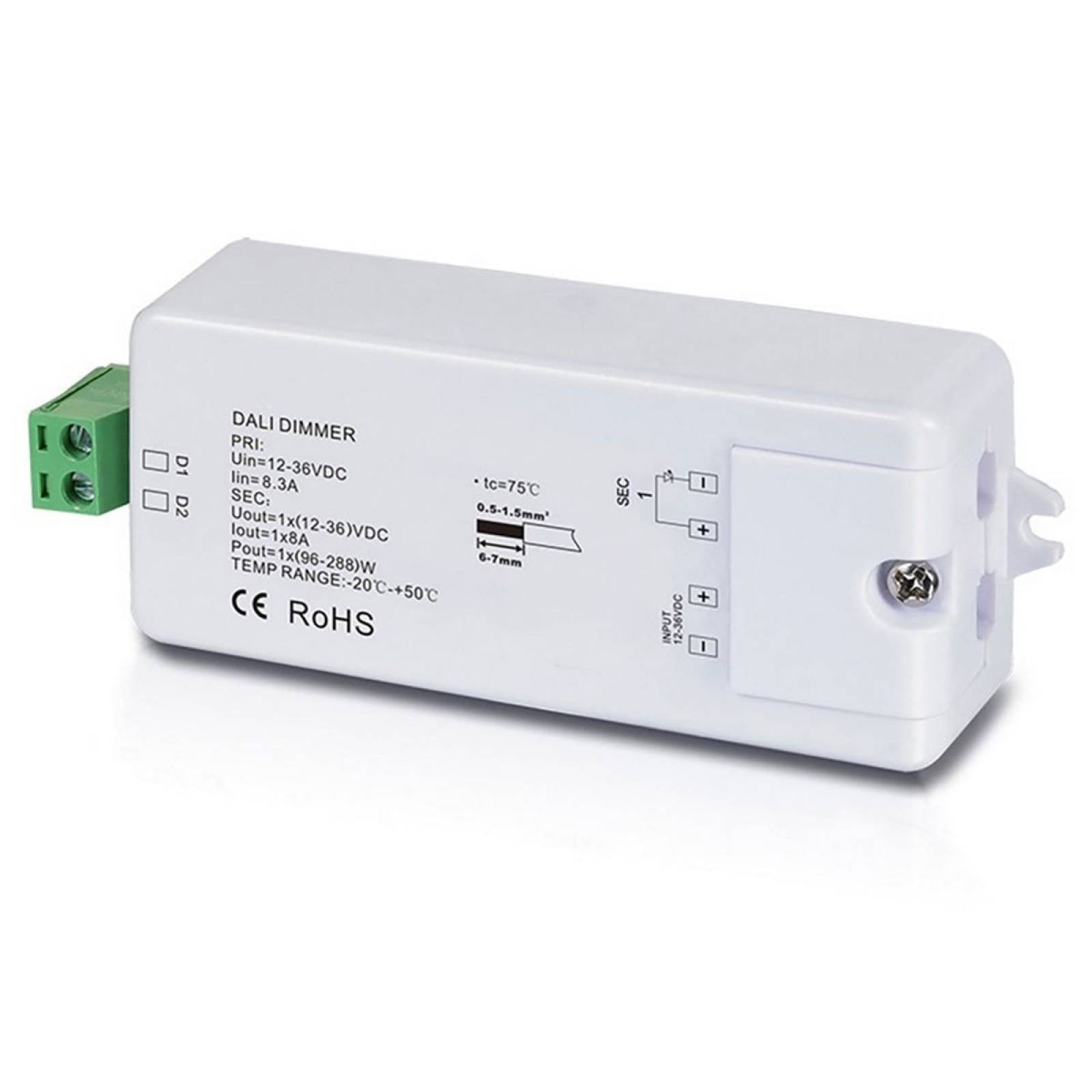 DALI Dimmaktor 12-36V, 1 Kanal � 8A
