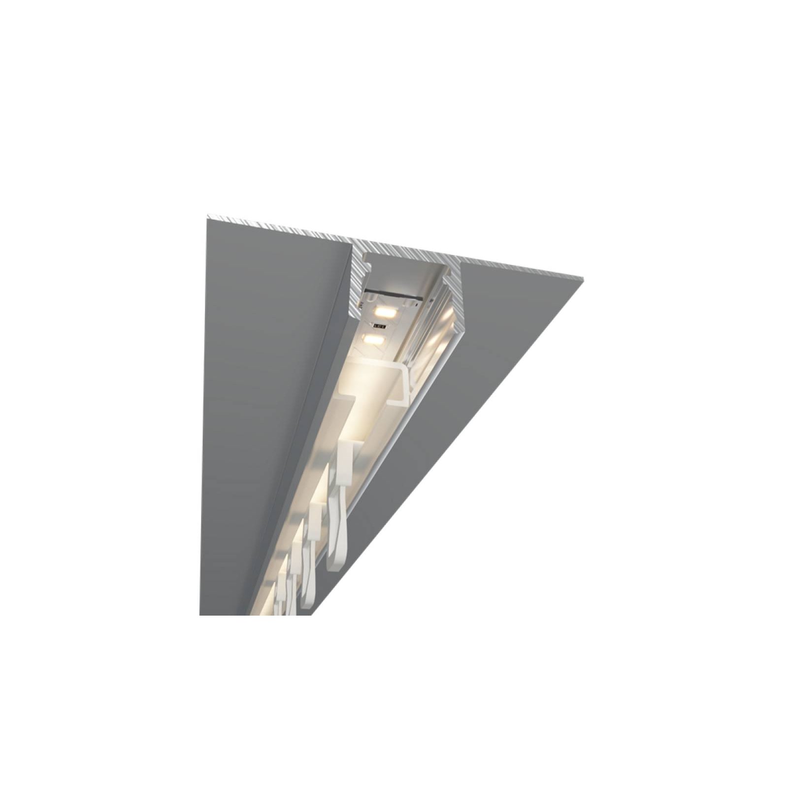 DL 2S Aluprofil max. 12,5mm Stripes inkl. Abdeckgummi