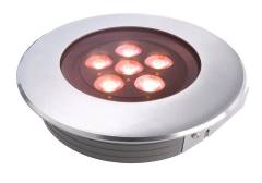 LED Bodeneinbaustrahler, Flat, 6 x 2 Watt RGB 3in1 LED, 30�