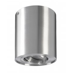 Deckenaufbauleuchte Bengala rund, 1x max. 50W, mit GU10 Fassung, silber