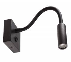 LED Wandaufbauleuchte Brahe I in schwarz, 3000K, 175lm, 3,30W
