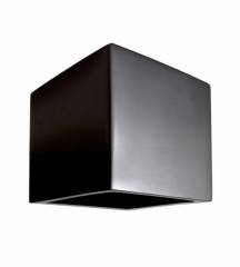 Up & Down Wandaufbauleuchte, Cube 115x115mm, G9, 1x max. 25W, Gips schwarz