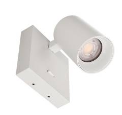 Wandaufbauleuchte Can Tilt eckig, max. 7,5W GU10, wei� ohne USB Ladem�glichkeit