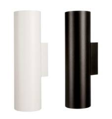 Up & down Wandaufbauleuchte 2-flammig Can, 2x max. 7,5W GU10, Alu wei�/schwarz