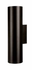 Up & down Wandaufbauleuchte 2-flammig Can, 2x max. 7,5W GU10, Alu schwarz