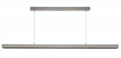 LED Pendelleuchte Office Three DALI 2.0 dimmbar, 60W direkt indirekt, 4000K, 7000lm, UGR 6 silber