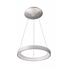 Ring-/Pendelleuchte Merope 380mm, 30W dimmbar, 3000/4000K, Silber