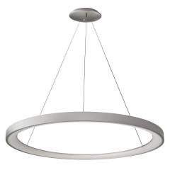 Ring-/Pendelleuchte Merope 780mm, 60W dimmbar, 3000/4000K, Silber