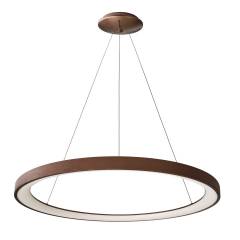 Ring-/Pendelleuchte Merope 780mm, 60W dimmbar, 3000/4000K, Kaffee