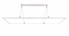 Exklusive Pendelleuchte LED Panel transparent 50W UGR19 3000/4000K CRI/Ra:90 wei�