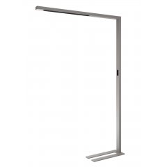 LED Stehleuchte Office Three Pro Motion CCT 2700K-6500K 80W 9000lm UGR6 silber Sensor dimmbar